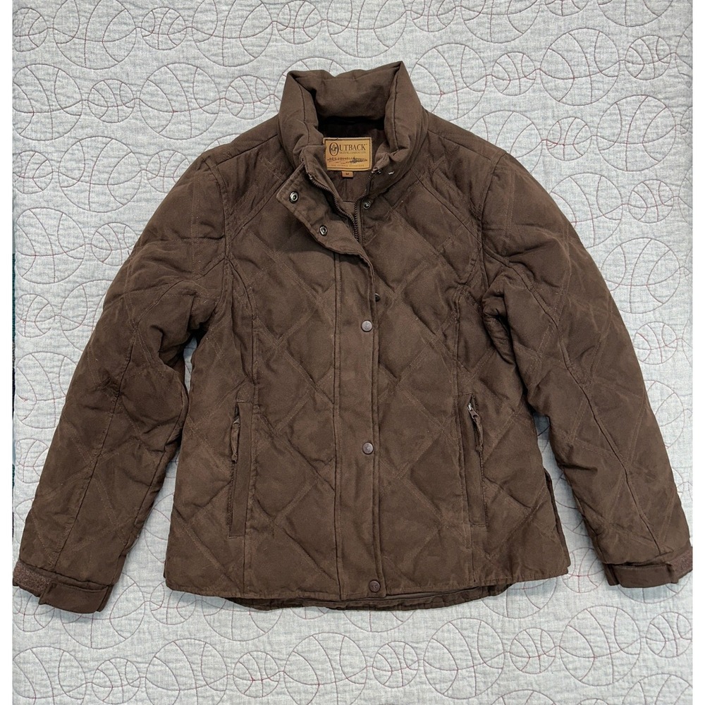 Outback Trading Co Annandale Quilted Down Brown Jacket / Women's Medium
